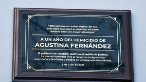 No hay límites: robaron la placa en honor a Agustina Fernández en Cipolletti