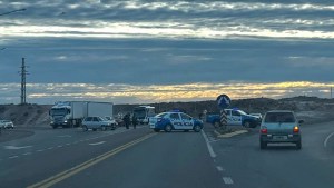 Accidente sobre Autovía Norte, en el desvío a Ruta 7, en Neuquén