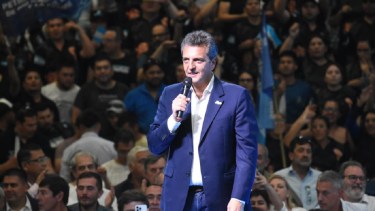 Sergio Massa durante su visita a Cipolletti. Foto: Mati Subat.