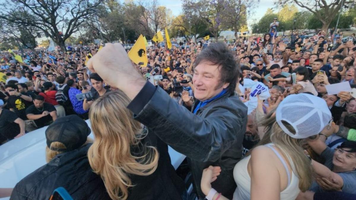 Javier Milei, candidato a presidente por La Libertad Avanza. Foto NA. 