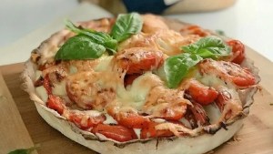 Tarta caprese con masa casera libre de gluten