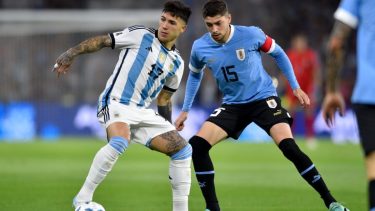 Argentina perdió 2 a 0 con Uruguay en la Bombonera. (Foto: AP)