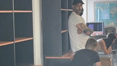 Fariña, durante la detención.