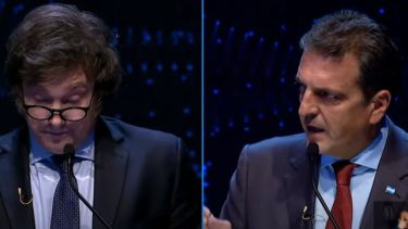 El balotaje será entre Massa y Milei. Antes habrá un debate presidencial. Foto Archivo.
