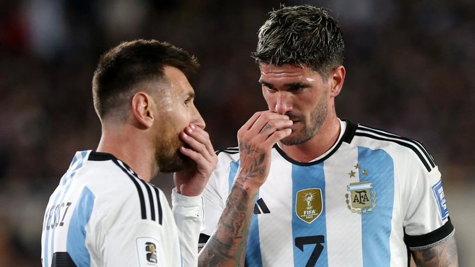 "Somos los dos calentones" reveló De Paul sobre su relación con Messi. Archivo.