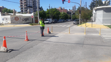 La obra se ejecuta en calle Salta y Antartida Argentina. Foto: Gentileza. 