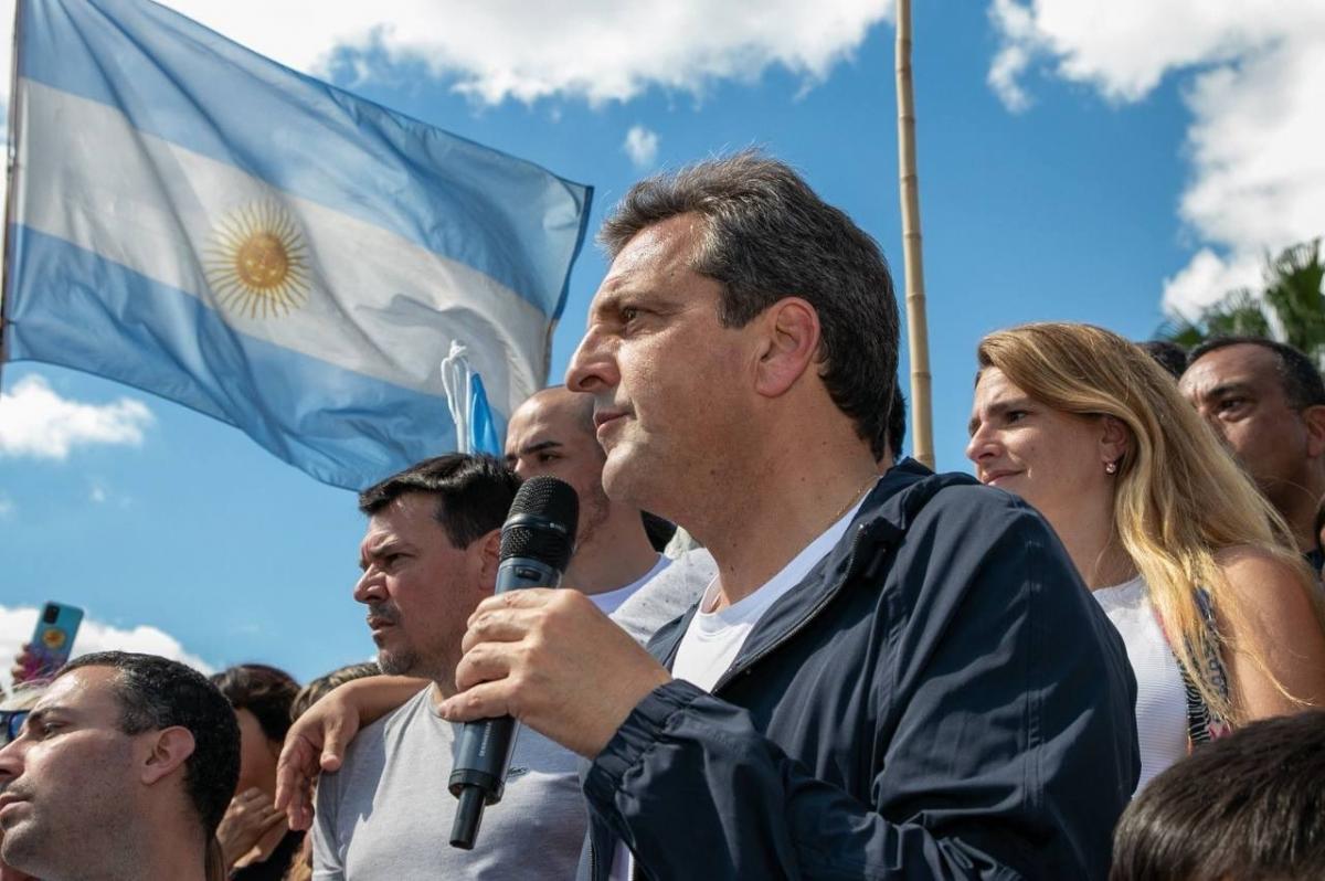 Sergio Massa, candidato presidencial de Unión por la Patria, visitará  Río Negro, consolidando apoyos políticos y definiendo estrategias para la recta final de la campaña. Foto Archivo.