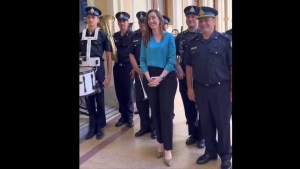 Victoria Villarruel refuerza su vínculo con las fuerzas de seguridad: visitó la central de la Policía Federal