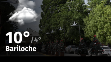 Clima de hoy, miércoles 29 de noviembre de 2023, para la ciudad de Bariloche