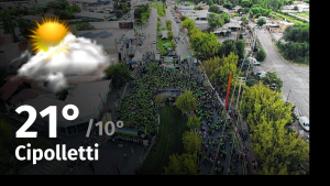 Clima de hoy, viernes 3 de noviembre de 2023, para la ciudad de Cipolletti