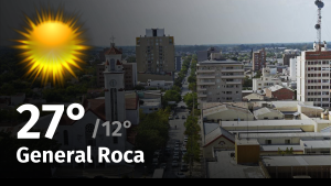 Clima de hoy, jueves 23 de noviembre de 2023, para la ciudad de General Roca