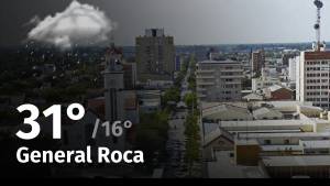 Clima de hoy, lunes 27 de noviembre de 2023, para la ciudad de General Roca
