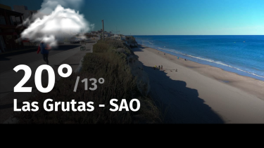 Clima de hoy, miércoles 22 de noviembre de 2023, para la ciudad de Las Grutas – SAO
