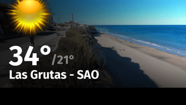 Clima de hoy, sábado 25 de noviembre de 2023, para la ciudad de Las Grutas – SAO