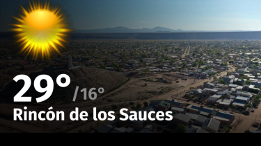 Clima de hoy, jueves 9 de noviembre de 2023, para la ciudad de Rincón de los Sauces