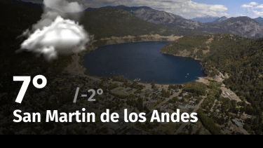 Clima de hoy, domingo 12 de noviembre de 2023, para la ciudad de San Martin de los Andes