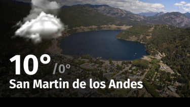 Clima de hoy, martes 14 de noviembre de 2023, para la ciudad de San Martin de los Andes