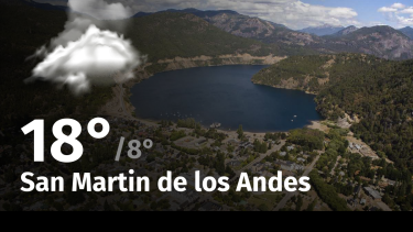 Clima de hoy, martes 28 de noviembre de 2023, para la ciudad de San Martin de los Andes