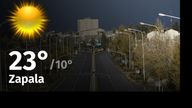 Clima de hoy, jueves 9 de noviembre de 2023, para la ciudad de Zapala