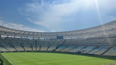 Así luce el mítico Maracaná en la previa al encuentro entre Boca - Fluminense. Foto: Globo Esporte.