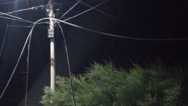 Ocurrió anoche en calle Pacheco al 1100 de Cinco Saltos. Foto: Senyradio.