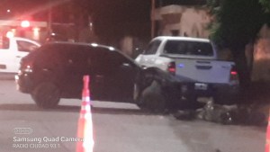 Grave accidente en Catriel: un auto chocó contra una motocicleta