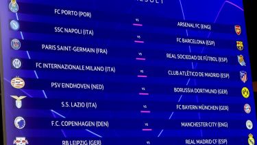 Así quedaron los cruces de la principal competencia europea. (AP)