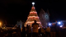 Imagen de La Navidad se renovó en Bariloche con el pino en el Centro Cívico