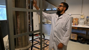 Desarrollan en CNEA un tratamiento de los resiudos radiactivos de bajo nivel simulado mediante gasificación por plasma térmico. Foto: Chino Leiva