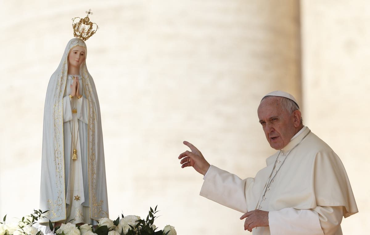 El papa Francisco conmemoró a la Virgen María, este 8 de diciembre.-