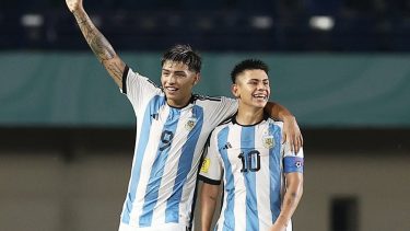 Ruberto y Echeverri, la dupla goleadora de la Sub 17 de Argentina.