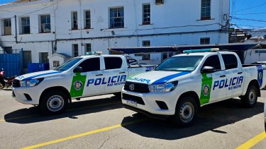 Las camionetas fueron enviadas hoy dos localidades para las tareas de prevención. 