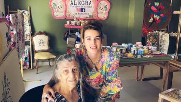 La abuela Berta. Un lazo clave para pasar de un hobby a un estilo de vida. Foto gentileza.