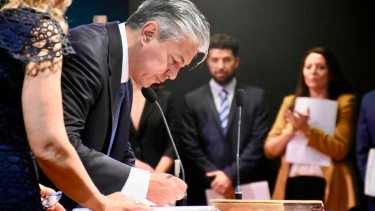 El gobernador enviará el proyecto a la Legislatura para su tratamiento. Foto: Matías Subat.