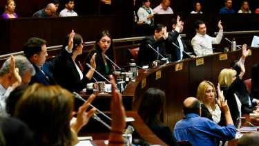 Los diputados votaron por unanimidad la suspensión de la ley 1282 para futuras autoridades. Foto: Matías Subat.