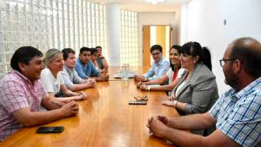 Los representantes de ATE le pidieron a Martínez la apertura de concursos en el CPE. Foto: Matías Subat.