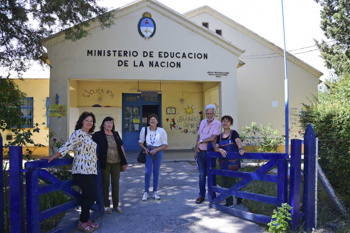 Parte de la comunidad de la Escuela 31 de la ex Colonia Rusa en Cervantes se reencontró este año. Foto: Andrés Maripe. 