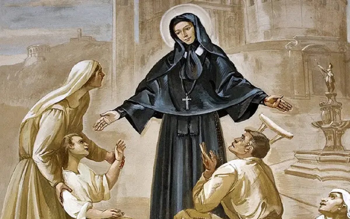Santa María de Rosa era enfermera y ayudó a miles de afectados por la peste.-