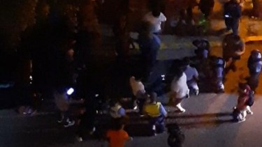 El hombre terminó tendido en el suelo y herido. Foto: Gentileza. 