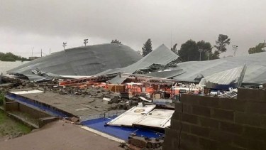 El temporal dejó sin luz a  casi la totalidad de la ciudad. Foto: Gentileza. 