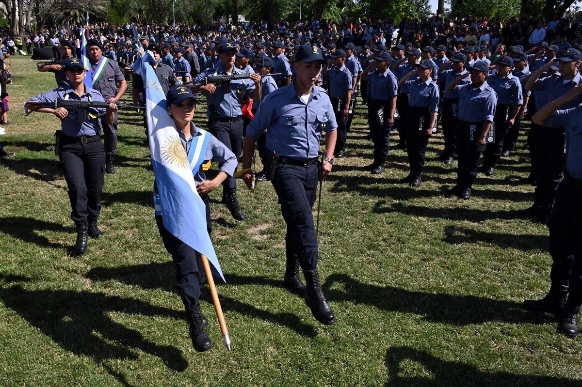 Son 200 los nuevos agentes que se sumarán a las tareas policiales en los próximos días. Foto: Marcelo Ochoa.