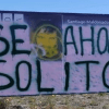 Imagen de El cartel de Santiago Maldonado apareció con pintadas: «Se ahogó solito»