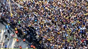 El enojo de Ángel Di María por la represión de la Policía a hinchas de Central en Santiago