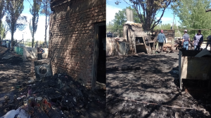 El fuego arrasó con la casa de una familia rural en Cervantes: piden ayuda para reconstruirla