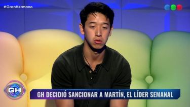Martín Ku fue al confesionario para hacer "una crítica constructiva" a Gran Hermano. Foto: Captura Telefe. 