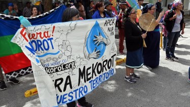 Organizaciones estuvieron frente a la Legislatura y seguirán mañana durante la sesión de este jueves. 
Foto : Marcelo Ochoa