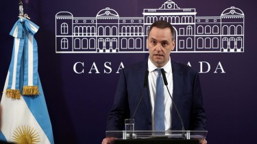 El vocero presidencial, Manuel Adorni.