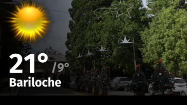 Clima de hoy, martes 5 de diciembre de 2023, para la ciudad de Bariloche