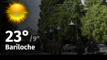 Clima de hoy, miércoles 6 de diciembre de 2023, para la ciudad de Bariloche