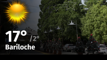 Clima de hoy, lunes 18 de diciembre de 2023, para la ciudad de Bariloche